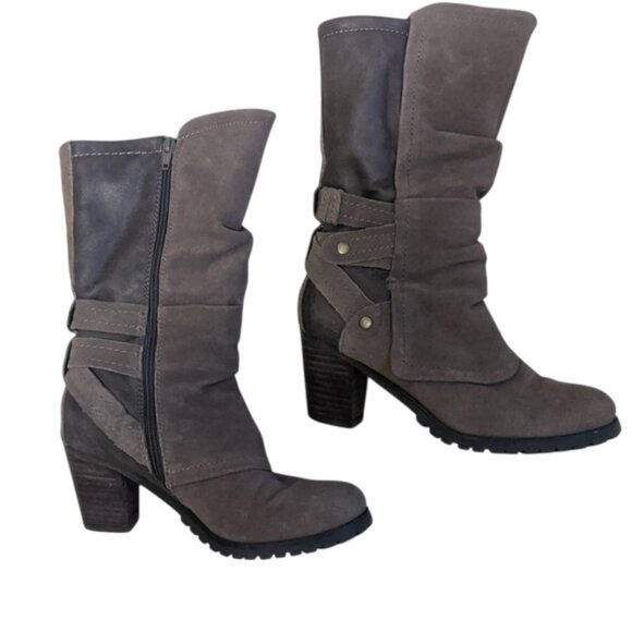 Bare Traps Women's Taupe Heeled Lined Boots - Picture 1 of 12